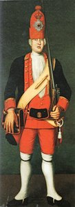 Granadero del Batallón Rojo de la Guardia Gigante de Federico Guillermo I
